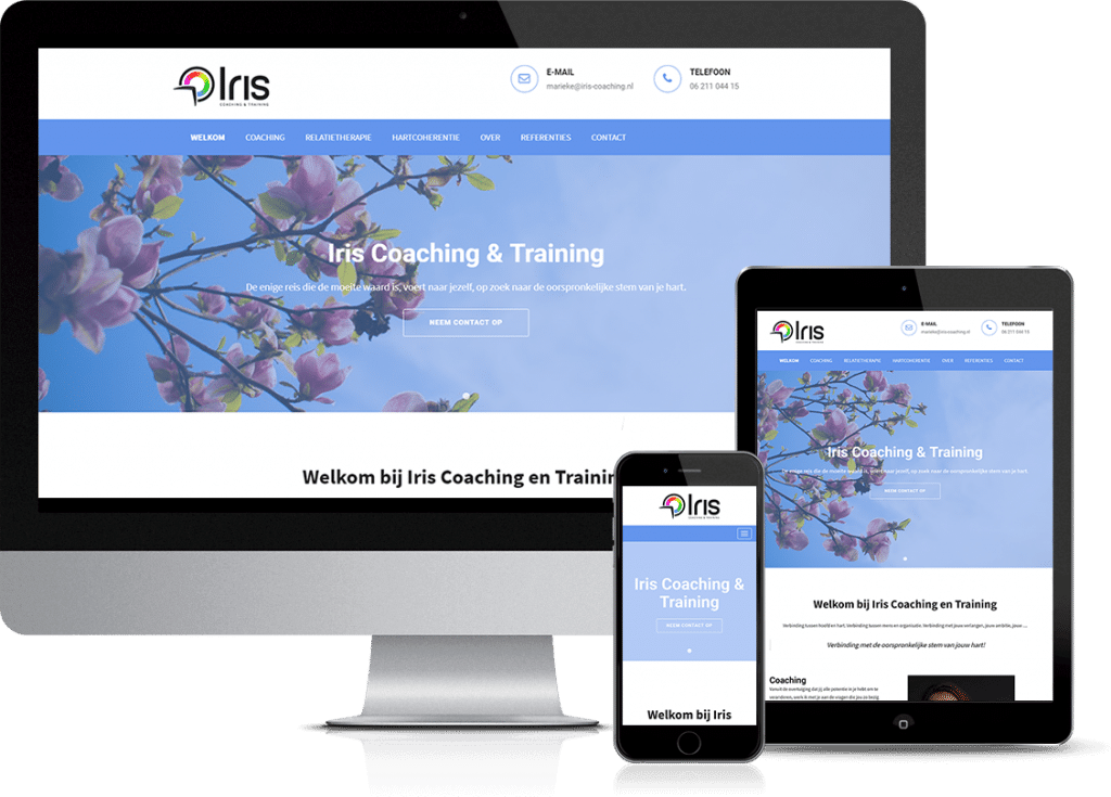 showcase website Iris Coaching & Training